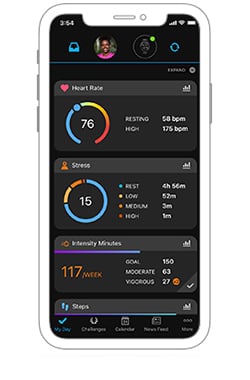 Синхронизация с приложением Garmin Connect