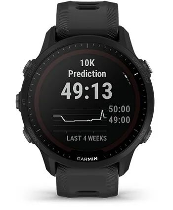 Умные часы Garmin Forerunner 955 с черным ремешком
